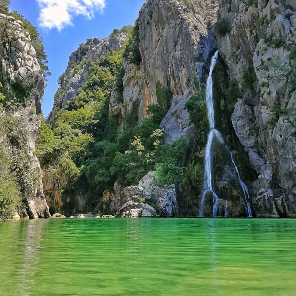 Gubavica waterfall in Zadvarje