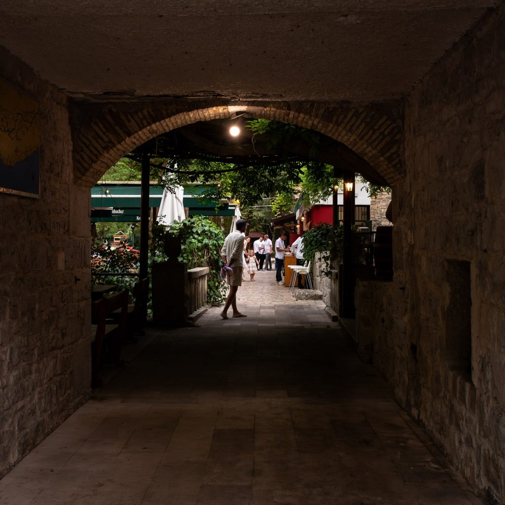 Tunnel View of Radman Mills Restaurant in Omiš
